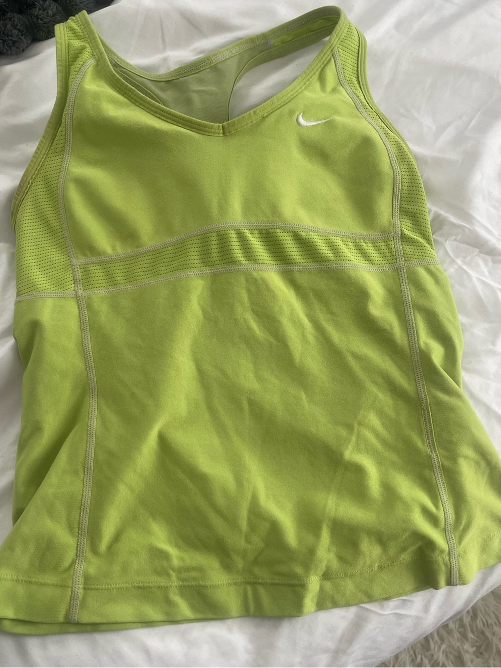 Nike Neon Green Racerback Workout Tank